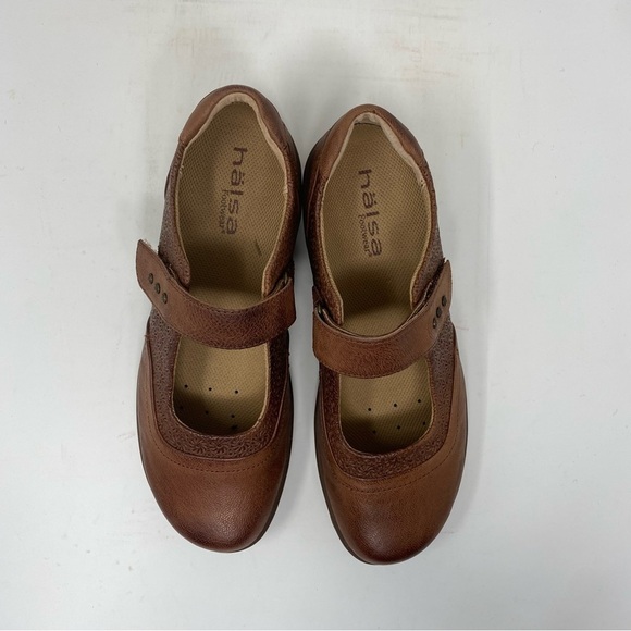 Hälsa Footwear Aloe Mary Jane Comfort Shoes Brown - Picture 5 of 8